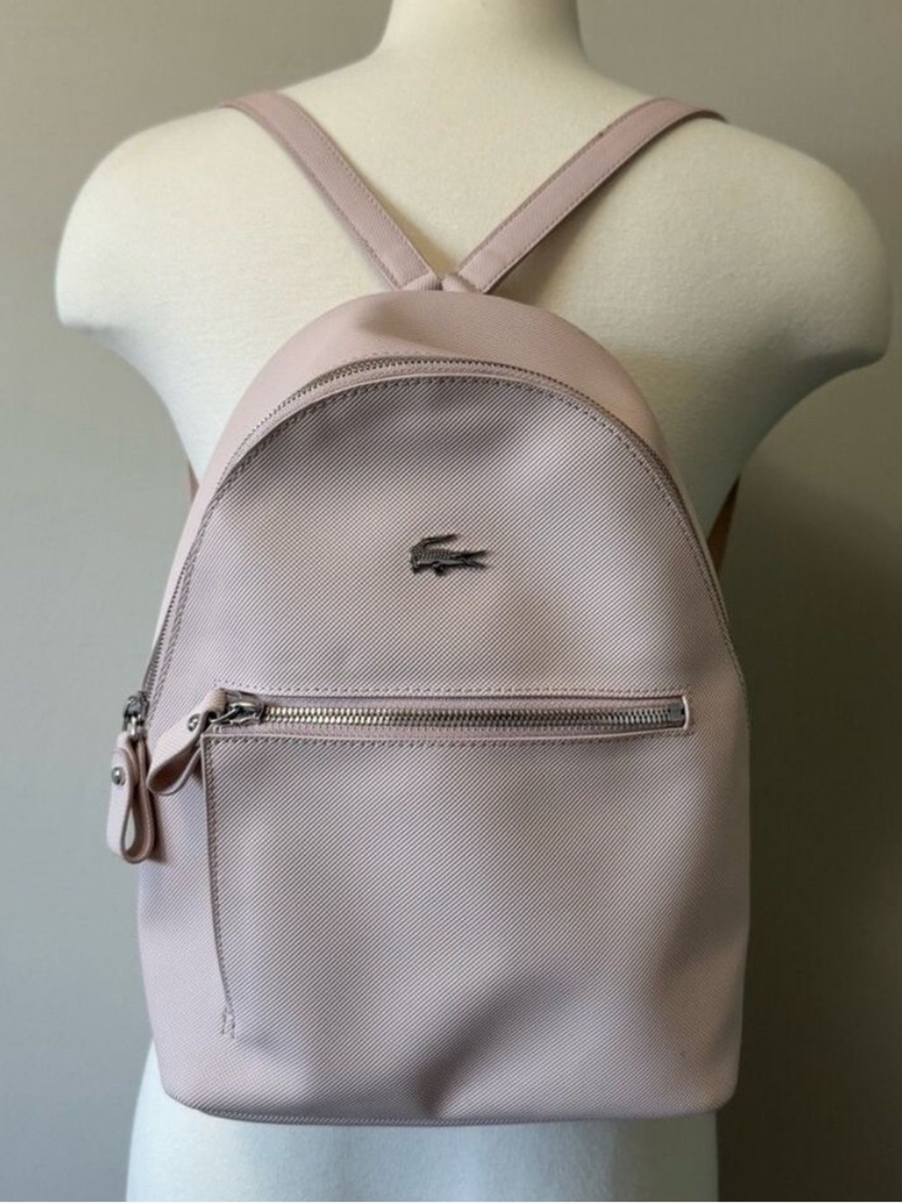 Lacoste Women's Daily Classic Piqué Canvas Backpack